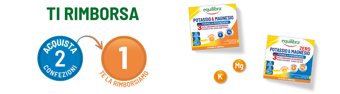 Equilibra ti rimborsa - promo potassio