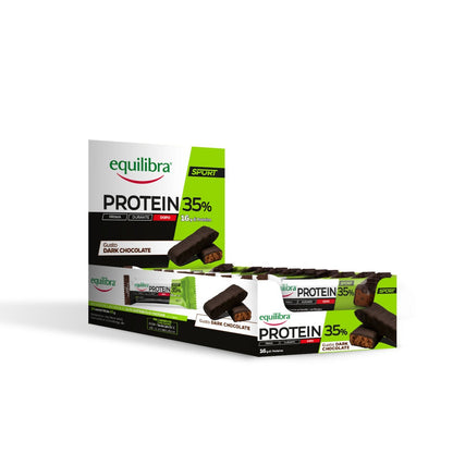 Barrette Protein 35% Dark Chocolate - 24 pezzi