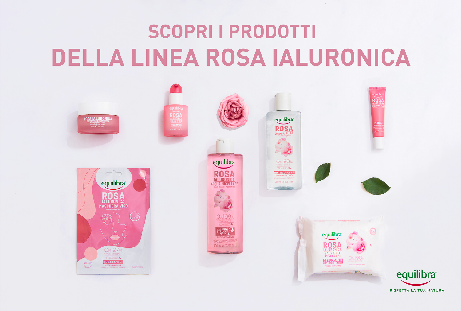 Salviette Micellari Rosa Ialuronica