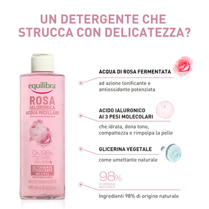 Acqua Micellare Rosa Ialuronica