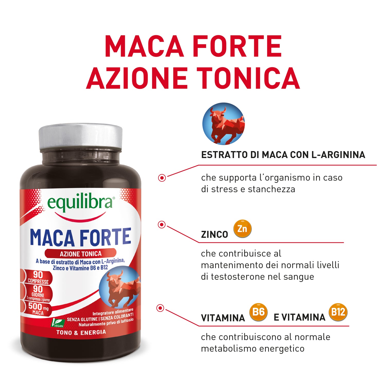 Integratore Maca Forte per il tono e il vigore fisico