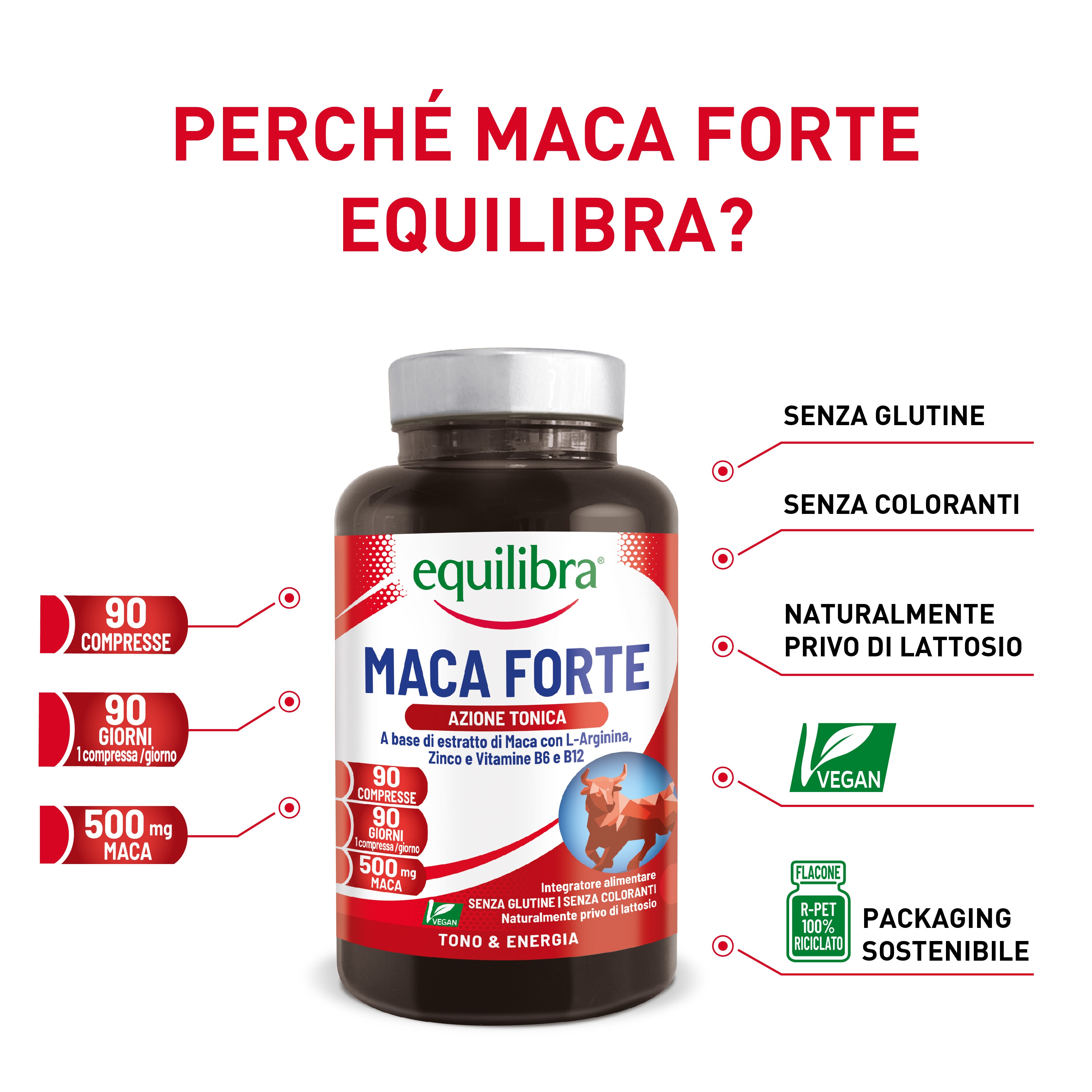 Integratore Maca Forte per il tono e il vigore fisico