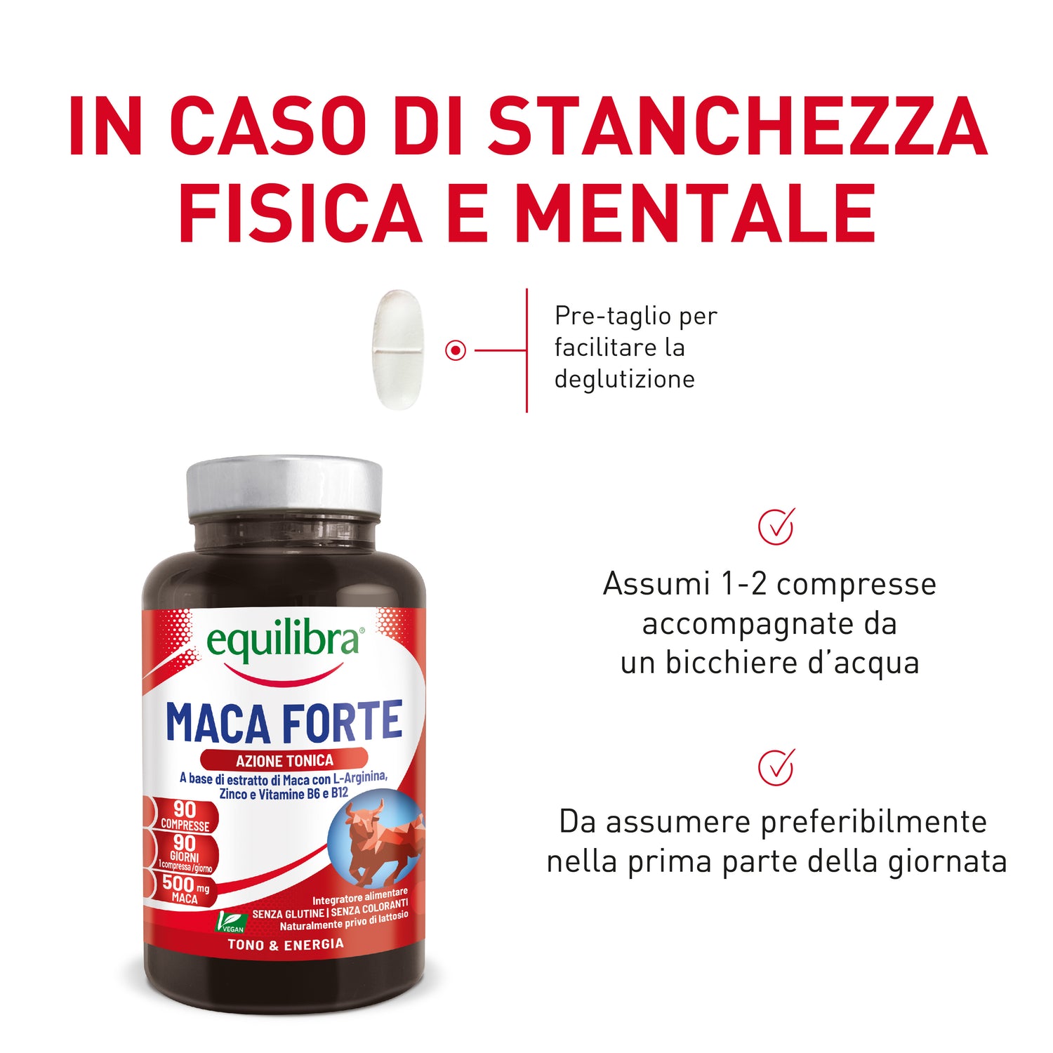 Integratore Maca Forte per il tono e il vigore fisico