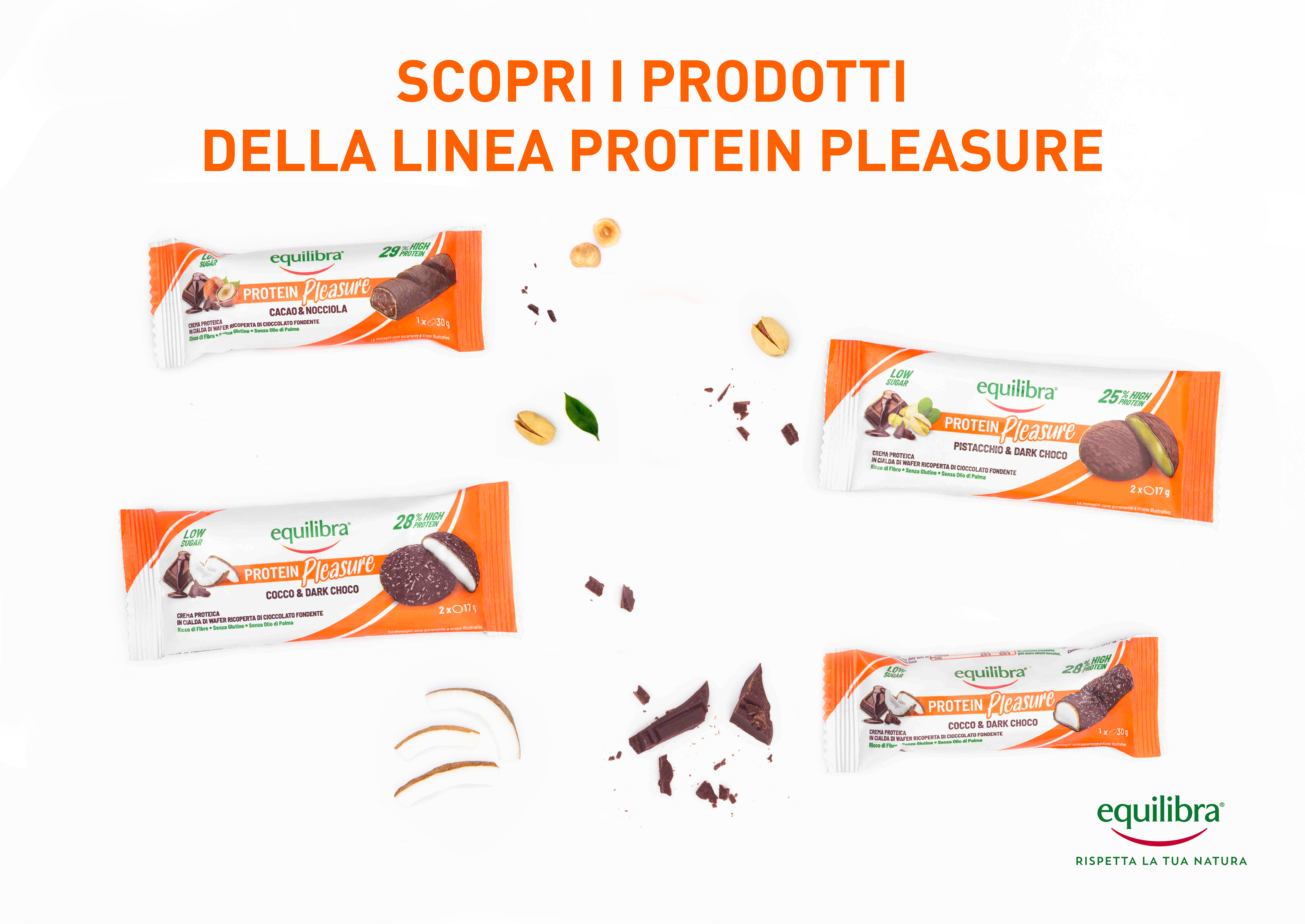 Protein Pleasure Doblone Cocco &amp; Cioccolato Fondente