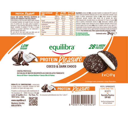 Protein Pleasure Doblone Cocco &amp; Cioccolato Fondente