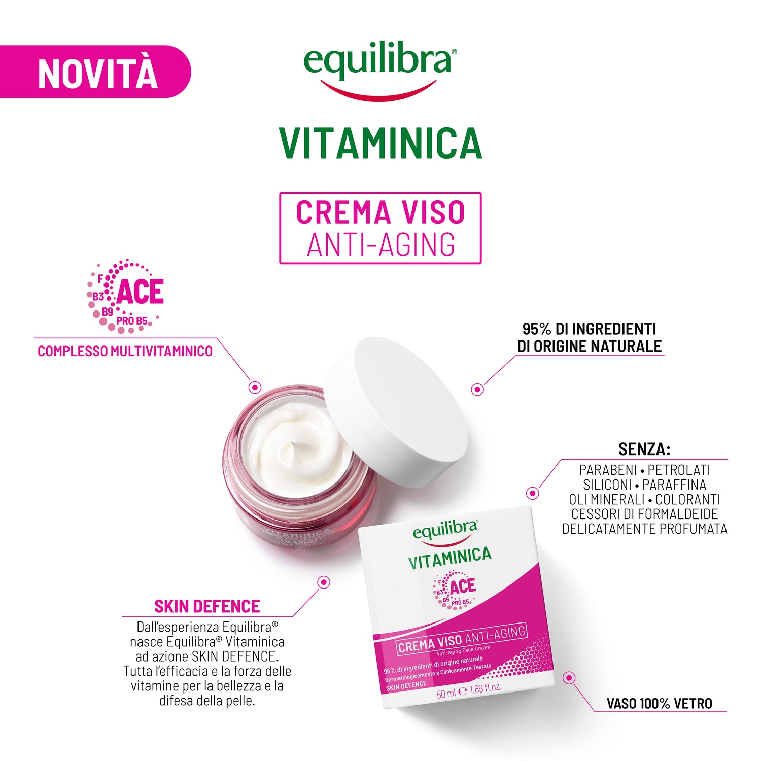 Crema Viso Anti-Aging con Complesso Multivitaminico