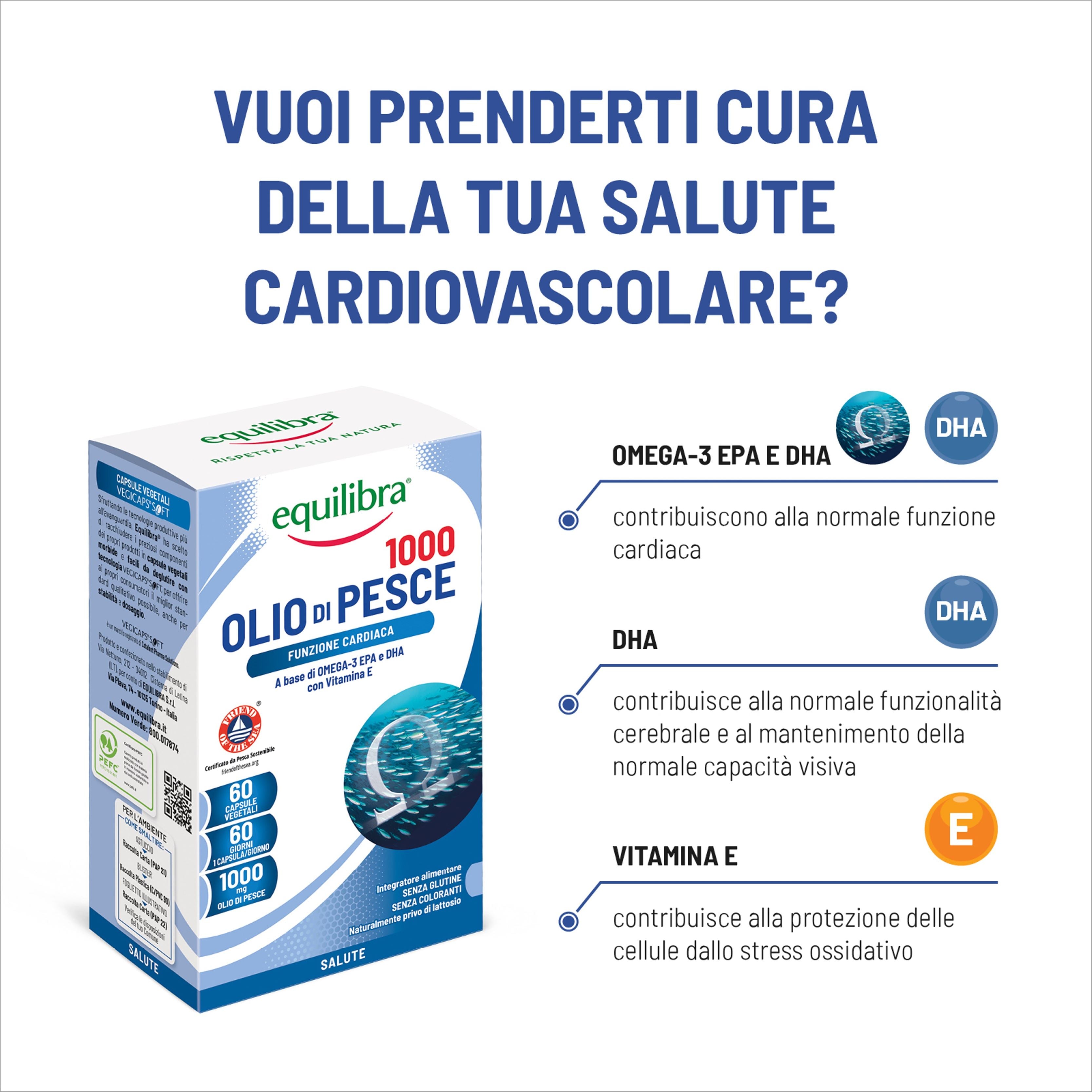 Olio di Pesce 1000 per la funzione cardiaca