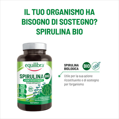 Integratore Spirulina Bio ad azione ricostituente e di sostegno