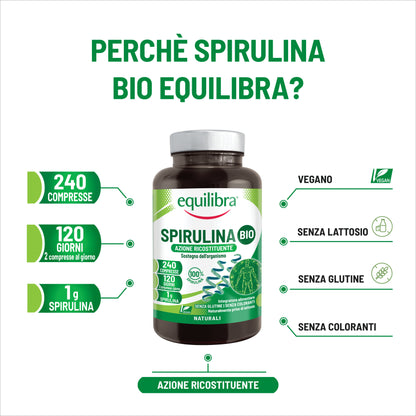 Integratore Spirulina Bio ad azione ricostituente e di sostegno