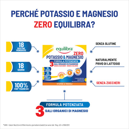 Potassio e Magnesio Zero 3 Formula Potenziata